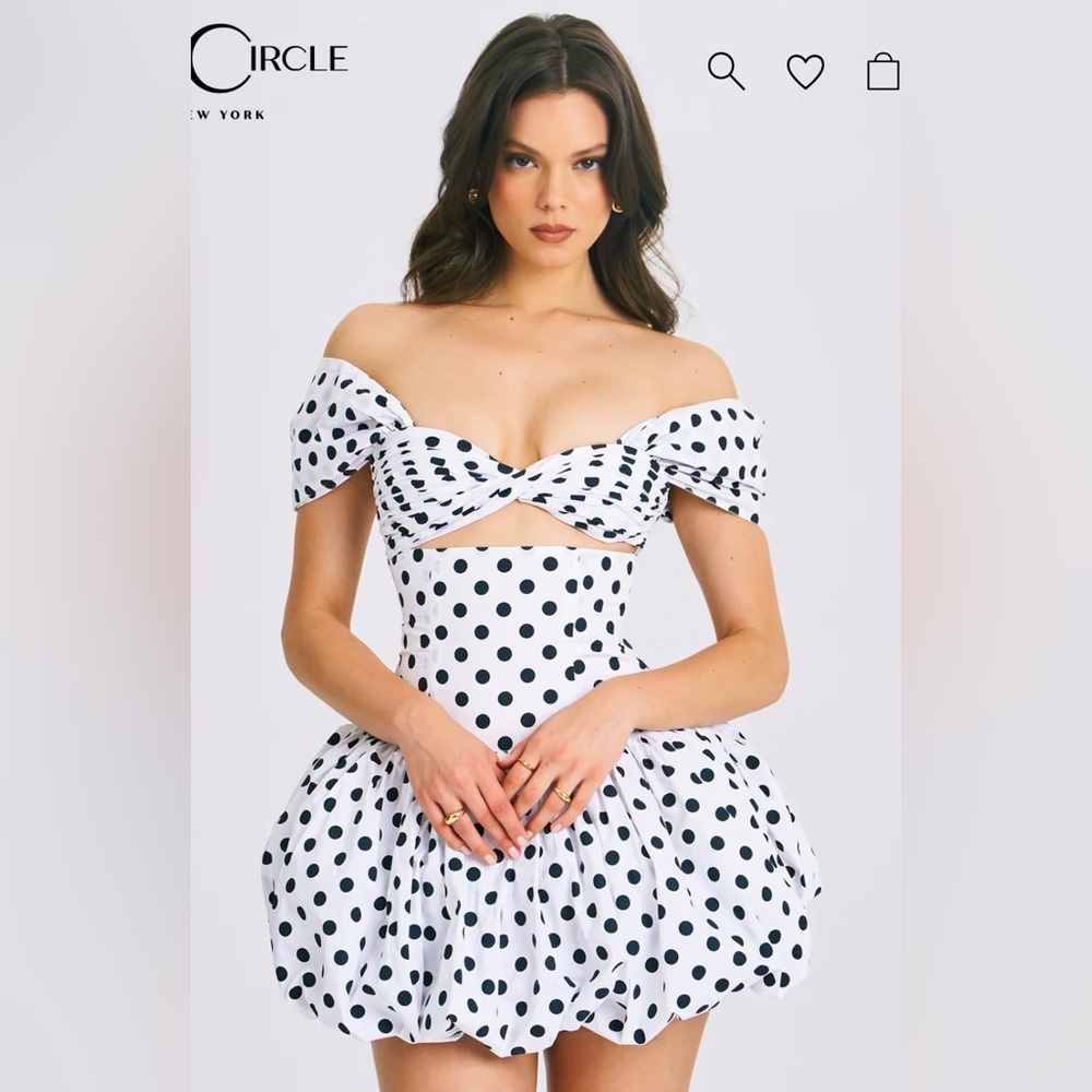 Umika polka dots bubble hem dress- size Medium 6-8